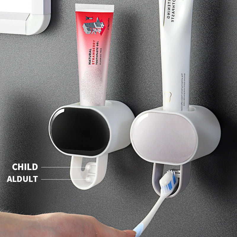 Smart Automatic Toothpaste Dispenser & Toothbrush Holder - Essential Bathroom Accessory