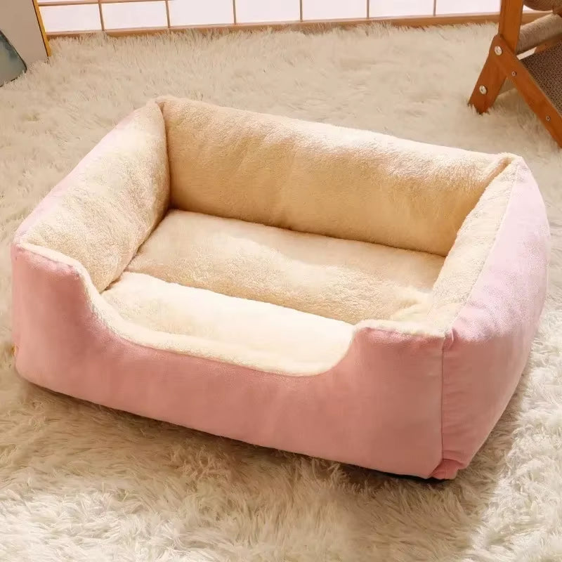 Pet Large Dog Bed Warm House Square Nest Pet Kennel for Small Medium Large Dogs Cat Puppy plus Size Dog Baskets