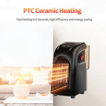 Mini Electric Ceramic Heater – Compact Portable Warmer for Home, Office, and Outdoor Use