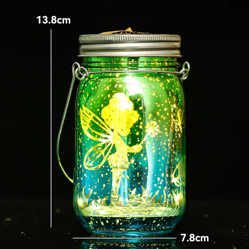 Solar Mason Jar Light Solar Lantern Fairy Lights Waterproof IP65 Hanging Standing Solar Lamp Garden Ornament For Patio Lawn