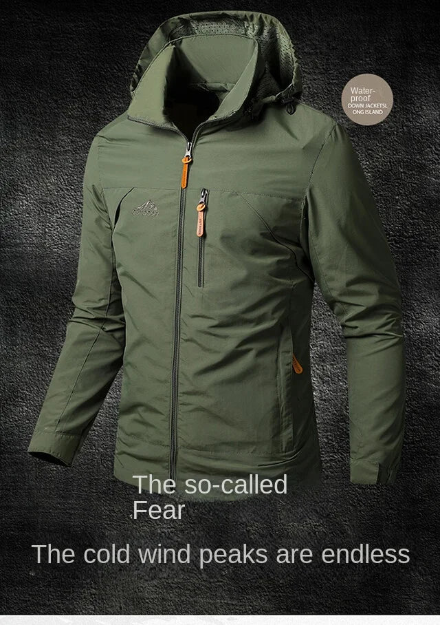 Men's assault jacket waterproof, windproof, outdoor fashion trend, multi-color selection, versatile assault jacket, oversized lo