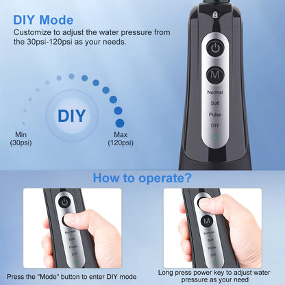 Portable Dental Water Jet Floss