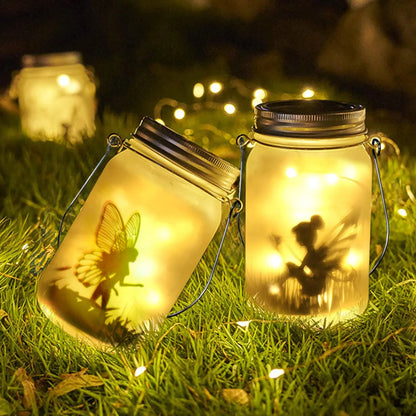 Solar Mason Jar Light Solar Lantern Fairy Lights Waterproof IP65 Hanging Standing Solar Lamp Garden Ornament For Patio Lawn