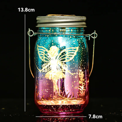 Solar Mason Jar Light Solar Lantern Fairy Lights Waterproof IP65 Hanging Standing Solar Lamp Garden Ornament For Patio Lawn