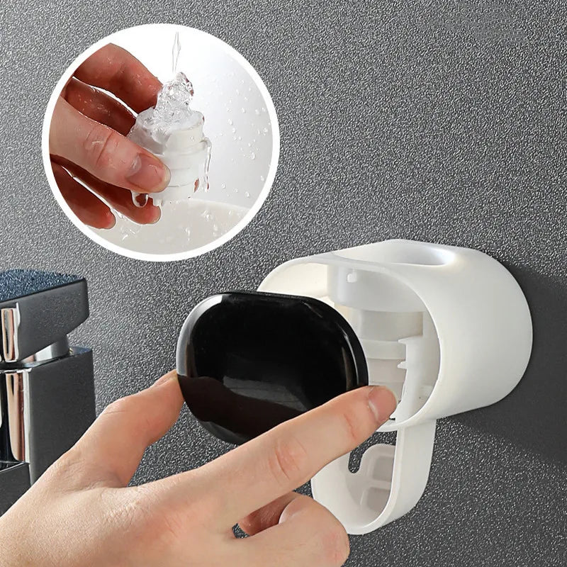 Smart Automatic Toothpaste Dispenser & Toothbrush Holder - Essential Bathroom Accessory